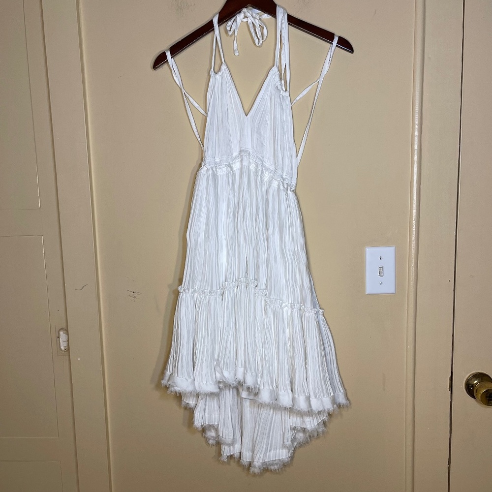 Vici White Halter Dress